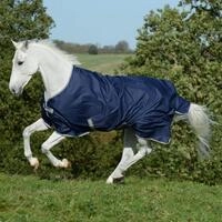 Bucas Freedom Turnout 130 Pferdedecke 150g, Navy/Silber