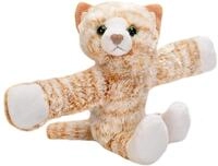 Wild Republic 19566 Huggers Schnapparmband Kuscheltier, Pl&uuml;schtier, Katze 20 cm