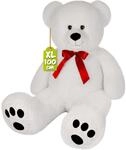 monzana&reg; Teddyb&auml;r L - XXXL 50-175cm Weiches Fell Schleife Tatzendruck Geschenk