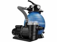 MONZANA® Sandfilteranlage 9.600 L/h Vorfilter 25 Liter Tank 7 Wege Ventil mit...
