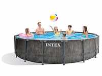 Intex 15FT X 48IN GREYWOOD Prism Frame Premium Pool Set