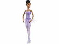 Barbie GJL61 - Ballerina Puppe (Afro-amerikanisch) im Ballerina-Outfit mit Tutu...