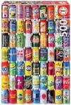 Educa - Puzzle 500 Teile f&uuml;r Erwachsene | Getr&auml;nkedosen, 500 Teile Puzzle f&uuml;r