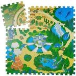 Relaxdays Puzzlematte Dinosaurier, 9-teilige Puzzlematte f&uuml;r Kinder,...