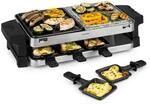 Klarstein Sirloin Raclette-Grill, 1500 Watt, 2-in-1: Aluminium-Grillplatte &