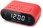 MUSE M-10 RD Radiowecker mit LED-Display, Zwei Weckzeiten, dimmbar, digitaler