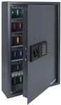 HMF Schl&uuml;sseltresor mit Zahlencode, Schl&uuml;sselsafe mit Elektronikschloss | 132 Haken
