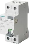 Siemens 5SV &ndash; Leitungsschutzschalter clase-ac 2 polig 40 A 30 mA 70 mm