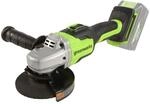 Greenworks Tools GD24AG Akku Winkelschleifer 125 mm Schneidemesser, 10500rpm, Links-