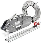 Wiltec Seilzug bis 3200 kg Seilwinde mit 20 m Seil, Handseilwinde mit &Oslash; 16 mm