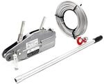 Wiltec Seilzug bis 800 kg Seilwinde mit 20 m Seil, Handseilwinde mit &Oslash; 8,3 mm