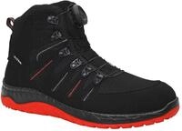 ELTEN Sicherheitsschuhe Maddox BOA Black-red Mid ESD S3S, Damen und Herren, Textil,