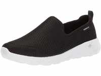 Skechers Damen Go Walk Joy Sneaker, Black Textile White Trim, 39 EU