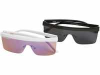 Urban Classics Unisex TB3554-Sunglasses Rhodos 2-Pack Sonnenbrille, Black/White, one