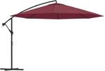 vidaXL Ampelschirm 350cm Bordeauxrot Sonnenschirm Kurbelschirm Gartenschirm
