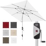 Knirps Automatic Sonnenschirm 240x240cm Weiss I innovativer UV-Schutz mit