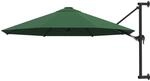 vidaXL Sonnenschirm 300 cm Gr&uuml;n Wandschirm Ampelschirm Balkonschirm Schirm