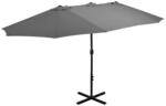 vidaXL Sonnenschirm Alu-Mast 460x270cm Anthrazit Ampelschirm Gartenschirm