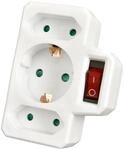 HEITECH 4003418 3 Fach Steckdosenadapter - T&Uuml;V gepr&uuml;fte Mehrfachsteckdose mit