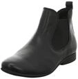 Think! Damen GUAD2 chromfrei gegerbte nachhaltige Stiefelette, SCHWARZ 0000