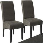 tectake&reg; 2er Set St&uuml;hle, Kunstleder Stuhl mit hoher R&uuml;ckenlehne, ergonomische