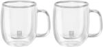 Zwilling Espressotasse, Glas, 2 St&uuml;ck, 80 ml, Espresso, Zylindrisch, Durchsichtig,