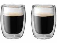 ZWILLING Sorrento Doppelwandige Kaffee-Gläser, 2x200 ml, Borosilikatglas,