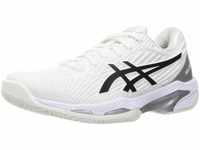 ASICS Damen Solution Speed FF 2 Clay Sneaker, White/Black, 43.5 EU