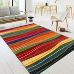 Paco Home Teppich Wohnzimmer Schlafzimmer Jugendzimmer Kurzflor Modern Vintage