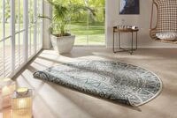 Freundin Home Collection Nora In- & Outdoor Teppich Rund &ndash; Wendeteppich Wetterfest