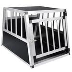 EUGAD Hundetransportbox Aluminium, Hundebox Auto Kofferraum