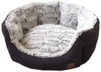 Nobby 60513 Komfort Bett oval Cacho, dunkelgrau