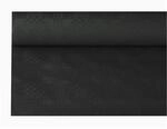 Papstar 11351 Papiertischtuch mit Damastpr&auml;gung 8 m x 1,2 m, schwarz