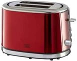 KHG Toaster TO-852 MRE | Toaster 2 Scheiben Rot 850 W | mit Br&ouml;tchenaufsatz, 6