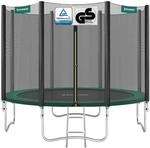SONGMICS Trampolin &Oslash; 305 cm, Gartentrampolin f&uuml;r Kinder mit Sicherheitsnetz,