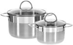 GR&Auml;WE Kocht&ouml;pfe inkl. Glasdeckel, 2er Topf-Set, &Oslash; 16 cm (1,5 Liter), &Oslash; 24 cm (5