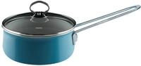 Riess, 0730-010, Stielkasserolle mit Glasdeckel &Oslash; 16cm, AQUAMARINBLAU,...