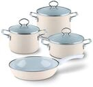 Riess, 0519-011, Starterset 4-teilig, AVORIO EXTRA, Wei&szlig;, Emaille, Made in