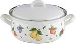 Riess, 0171-068, Kasserolle mit Deckel &Oslash; 20cm, FRUIT GARDEN, Emaille, Vol. (rec.):