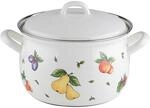 Riess, 0165-068, Topf mit Deckel &Oslash; 18cm, FRUIT GARDEN, Emaille, Vol. (rec.): 2,6