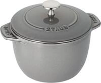STAUB Reiskokotte, rund, Gusseisen, 16 cm, Grau