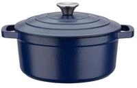 GSW Gusseisen-Kochtopf 'Blue Magic', &oslash; 24 cm, Fassungsverm&ouml;gen 3,8 Liter Blau