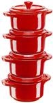 Staub Set of 4 Ceramic Pots 40508-158-0 Gift Giving