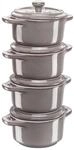Staub, Mini Cocotte Set, 4-fach, rund, Ceramic By Staub