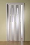 Kunststoff - Faltt&uuml;r mit 2 Fenster Luciana wei&szlig; 88,5x202 cm doppelwandig 10...