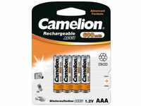 Camelion 17006403 - NI-MH Rechargable Batterien AAA oder HR03, 4 Stück,...