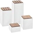 ZWILLING 4-teiliges Set aus Keramik und Holz (Beh&auml;lter/Bl&ouml;cke),