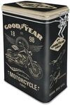 Nostalgic-Art Retro Kaffeedose, 1,3 l, Goodyear &ndash; Motorcycle &ndash; Geschenk-Idee f&uuml;r