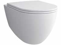 Alpenberger Wand WC Spülrandlos | Nano Beschichtung Keramik Toilette &