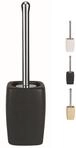Spirella WC B&uuml;rste Retro Steingut 11,5 x 42 cm Schwarz